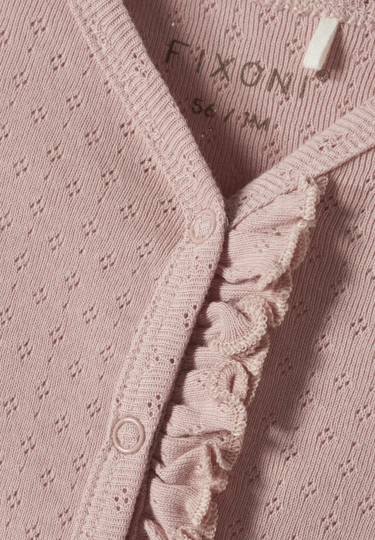 Pointelle Romper in Misty Rose by Fixoni