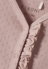 Pointelle Romper in Misty Rose by Fixoni