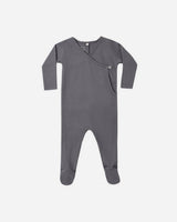 Pointelle Wrap Footie || Midnight by Quincy Mae