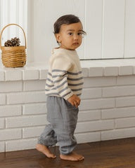 Rex Sweater || Slate Stripe by Quincy Mae