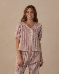 Women's Ruffle Pajamas || Candy Cane Lane by Rylee + Cru