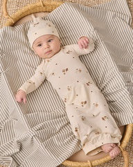 Bamboo Baby Gown + Hat Set || Woodland by Quincy Mae