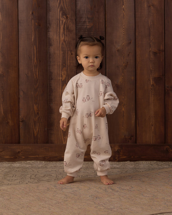 Raglan Jumpsuit || Owls by Rylee + Cru