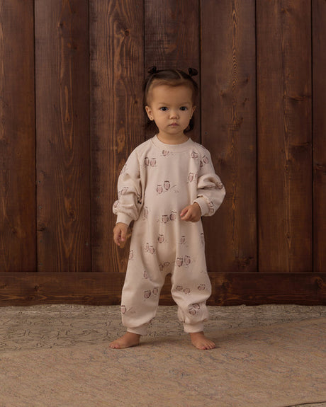 Raglan Jumpsuit || Owls by Rylee + Cru