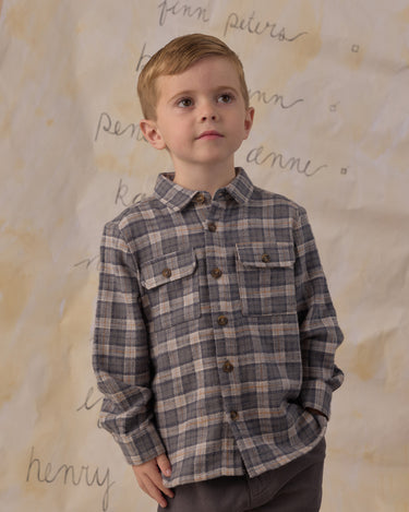Pocketed Flannel Shirt || Winter Plaid by Rylee + Cru