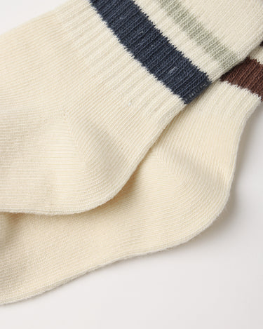 Stripe Socks, 2-Pack || Fog, Mulberry by Rylee + Cru