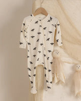 Bamboo Zip Footie || Bats by Quincy Mae