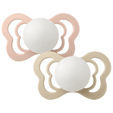 Couture GLOW Pacifiers 2 Pk- Blush/Vanilla by Bibs