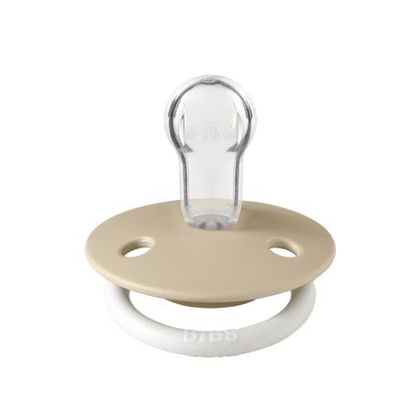 De Lux GLOW Pacifiers 2 Pk- Blush/Vanilla by Bibs