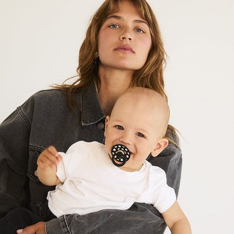 Studio Colour 2 Pack- Polka Ivory/Black by Bibs