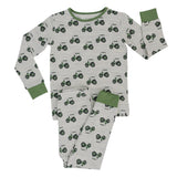 Big Kid Pajama in Tractor by Sweet Bamboo