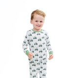 Big Kid Pajama in Tractor by Sweet Bamboo