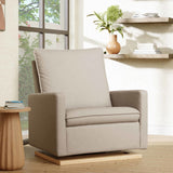 Babyletto Cali Pillowback Chair and a Half Glider in Eco-Performance Fabric | Water Repellent & Stain Resistant