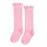 Blossom Fancy Lace Top Knee High Socks by Little Stocking Co.