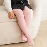 Blush Pink Cable Knit Tights by Little Stocking Co.