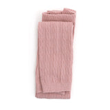 Blush Pink Cable Knit Footless Tights by Little Stocking Co.