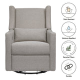 Babyletto Kiwi Electronic Recliner and Swivel Glider with USB port