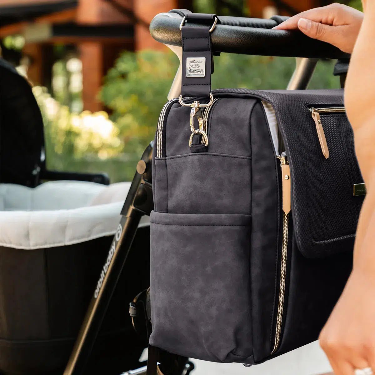 Boxy Backpack Deluxe in Carbon Cable Stitch by Petunia Pickle Bottom