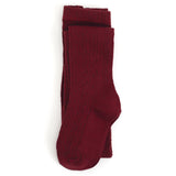 Burgundy Cable Knit Tights by Little Stocking Co.