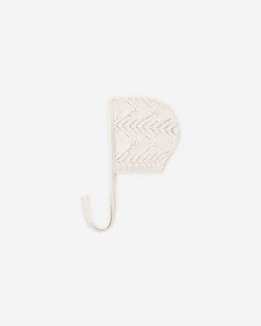 Knit Bonnet || Heathered Oatmeal by Quincy Mae