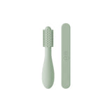 Baby-Led™ Toothbrush + Sensory Tongue Depressor Dual Pack - Sage by EZPZ