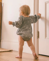 Autumn Romper || Eucalyptus French Floral by Noralee