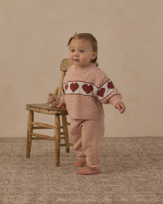 Knit Pant || Brick Birds Eye by Rylee + Cru
