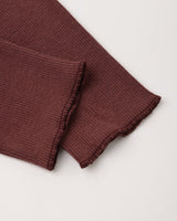 Ribbed Legging || Black Cherry by Quincy Mae