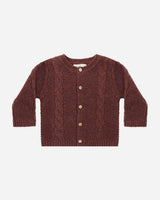 Knit Cardigan || Black Cherry by Quincy Mae