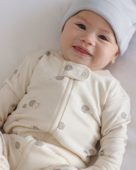 Zip Long Sleeve Sleeper || Hedgehog by Quincy Mae