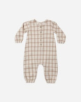 Woven Jumpsuit || Rustic Plaid by Quincy Mae