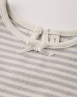 Alda Dress || Fog Stripe by Quincy Mae