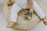 Hayes Silicone + Wood Teether Ring - Shaded Spruce by Chewable Charm