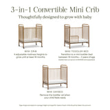 Namesake Abigail 3-in-1 Convertible Mini Crib