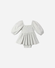 Lainey Romper || Cloud Stripe by Quincy Mae