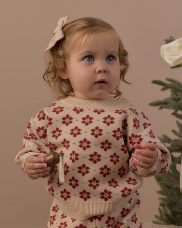 Shiloh Sweater || Poinsettia by Rylee + Cru