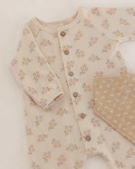 Waffle Long Sleeve Jumpsuit || Meadow by Quincy Mae