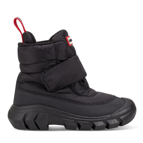 Little Kids Igloo Lug Sole Insulated Waterproof Snow Boots- Black by Hunter Boots