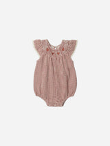 Lenore Romper || Red Gingham by Quincy Mae