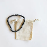 Raw Black Amber Necklace by CanyonLeaf