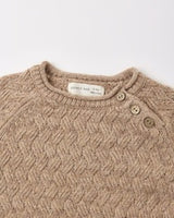 Knit Sweater || Heathered Almond by Quincy Mae