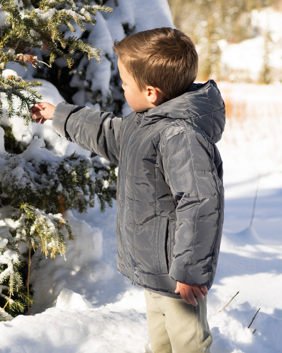 Lightweight Reversible Puffer || Midnight Check by Rylee + Cru