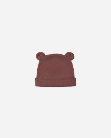 Baby Bear Beanie || Black Cherry by Quincy Mae