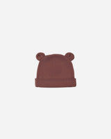 Baby Bear Beanie || Black Cherry by Quincy Mae