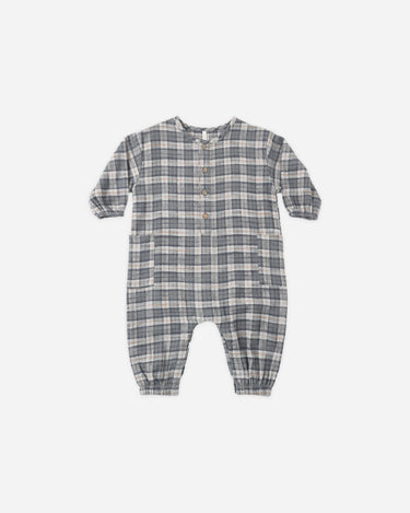 Relaxed Woven Jumpsuit || Winter Plaid by Rylee + Cru