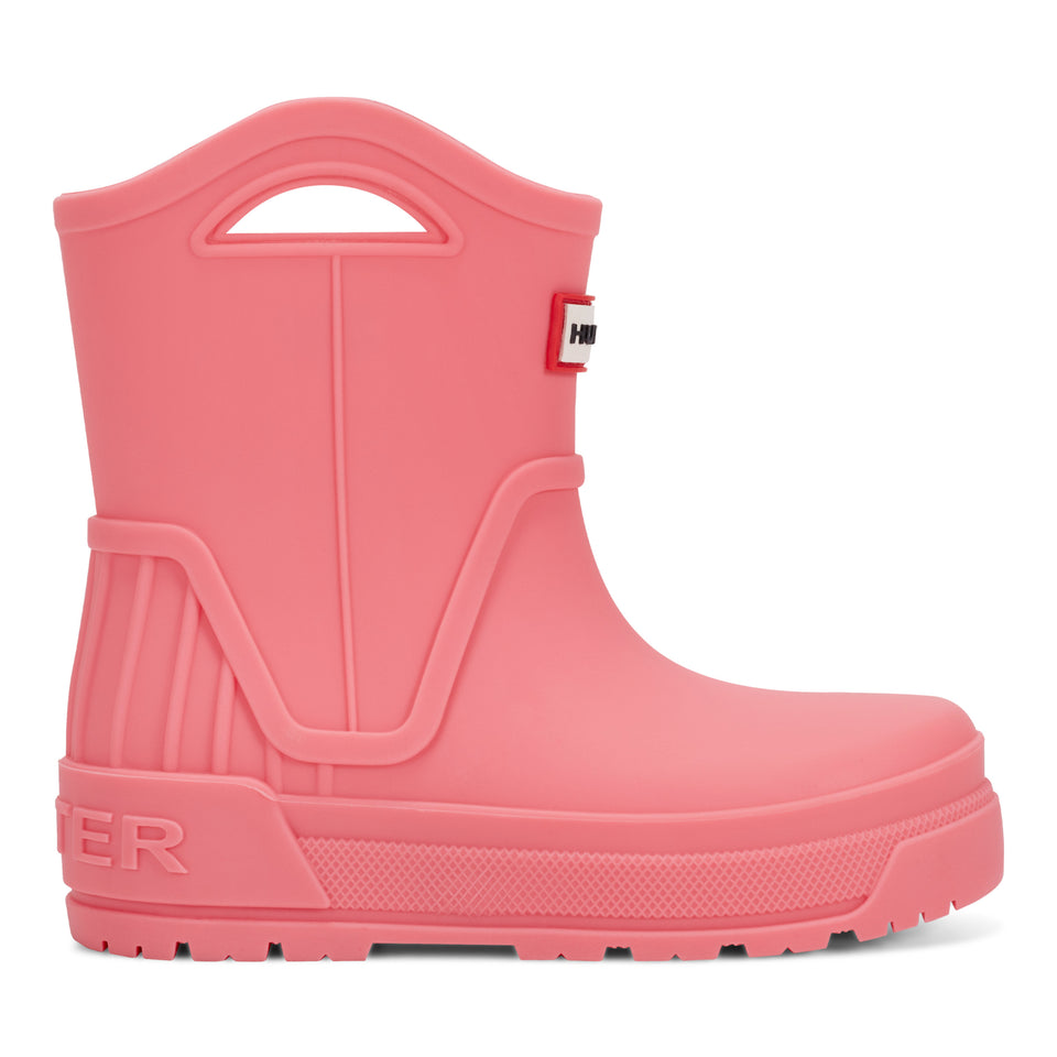 Little Kids Georgey Waterproof Rain Boots- Medium Pink by Hunter Boots