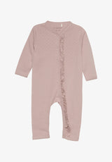 Pointelle Romper in Misty Rose by Fixoni