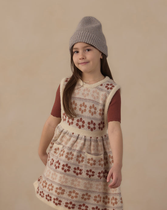 Violette Sweater Dress || Flower Fair Isle by Rylee + Cru
