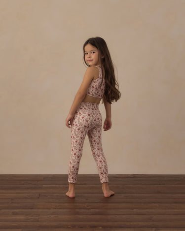 Basic Legging || Pink Floral by Rylee + Cru