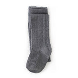 Charcoal Gray Cable Knit Tights by Little Stocking Co.